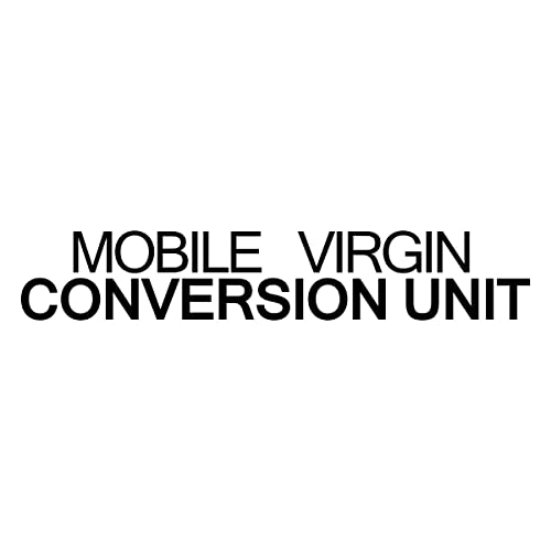 MOBILE VIRGIN CONVERSION UNIT Funny Car Sticker Novelty Joke Decal