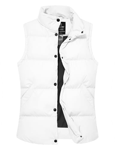wantdo Women's Puffer Vests Thicken Winter Vest Outerwear Warm Puffy Vest