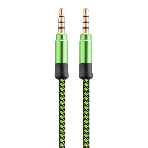 Xinhuju Cable auxiliar - 1.5m 3.5 mm de oro enchufado Cable de audio AUX | Sonido de alta fidelidad, adaptador de entrada auxiliar de audio al cable aux