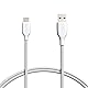 Amazon Basics USB-C-auf-USB-A 2.0 Schnelllade- und Datenübertragungskabel, 480 Mbit/s Geschwindigkeit, USB-IF-zertifiziert, für Apple iPhone 16/15, iPad, Samsung Galaxy, Tablets, Laptops, 0.9 m, Weiß