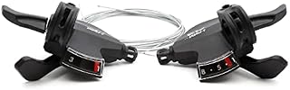 SurePromise Bicycle 3x8 24 Speed Gear Lever Shifters Set Cycling MTB Brake Lever Transmission Black with Shift Cable for Mountain Bike Folding Bike