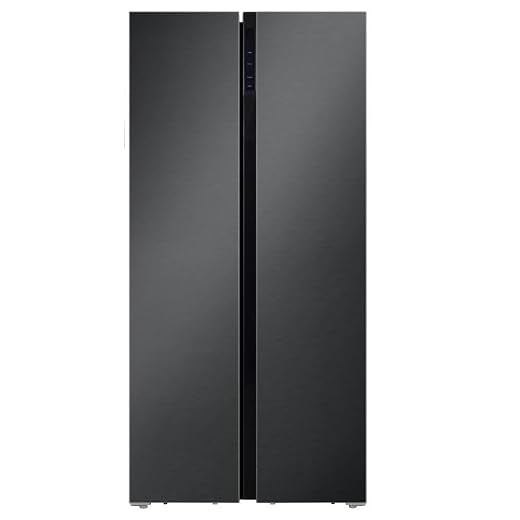 Hamilton Beach HBF2064 20.6 cu ft Counter Depth Full Size Refrigerator, Side Doors, Gunmetal