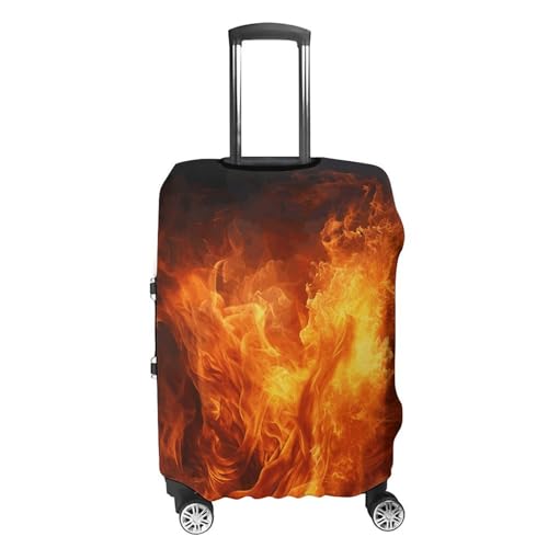 Carry on Luggage Cover Roaring Flame Suitcase Covers for Luggages Tsa Approved Travel Luggage Sleeve Protector Elastic Suitcase Protector Anti-Scratch Washable Fits 19-30 Inch Case -L4