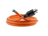 Nema L14-30 Generator Power Cord 4 Wire 10 Gauge 125/250v 30 Amp 7500 watts (15 Feet Whip)