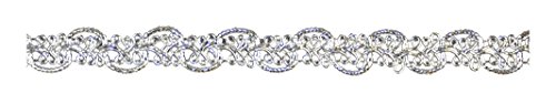Belagio Enterprises Meltalic Braid 5/8 inch Wide -25 Yard Rolls- Silver