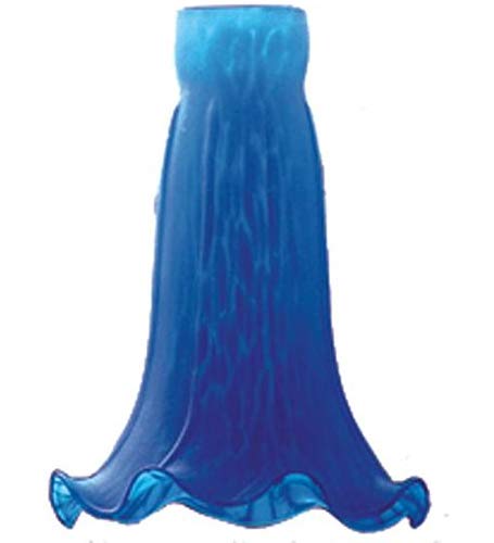 MIXDOM Tulip Glass Lamp Shades Lily Lamp Replacement Shades Tiffany Style Flower Lampshade Replacement for Table Lamps Floor Lamp-1.5" Fitter X 4.5" Wide X 6" High