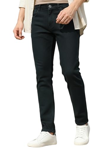 Urbano Fashion Men’s Slim Fit Mid Rise Washed Jeans – 72% OFF Deal