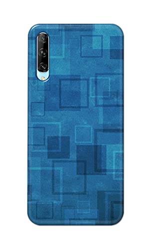 Image of Printed Hard Back Cover Case for Honor 9X Pro | Huawei Y9s Back Cover (Plain Azure Blue) -702