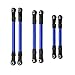 Amagogo 6X RC Pull Rod Steering Linkage Tie Rods, Sturdy Replacement Servo Link Rod for Slash Hoss 4x4 1:10 RC Parts, Blue