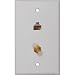 RCA Cat 5e/6 F Connector Wall Plate (TPH557R)