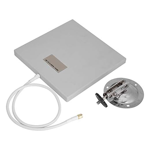 Wifi-förlängare, 14dBi platt antenn, riktad väderbeständig slitstark för högeffektivitet inom/utomhus 80 cm kabel
