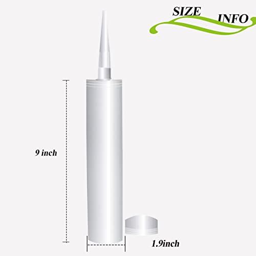 Tubos para sellador recargables, pack x2, blancos miniatura 2
