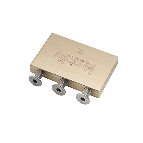 Musiclily Ultra 32mm Solid Brass Tremolo Block for Floyd Rose Locking Tremolo Bridge Electric Guitar - Image 4