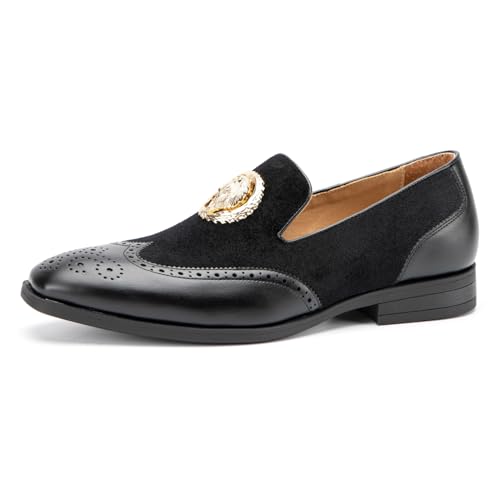 Image of JITAI Men's Fashion Loafers Wedding Shoes Loafers for Men Party Shoes