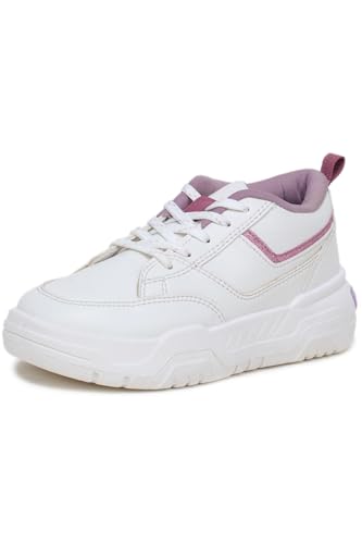 Image of ATHCO Womens Shine Women's Lace Up Sneakers Comfortable Shoes for Woman Walking & Casual Shoes Stylish Lightweight Design with Memory Foam Comfort