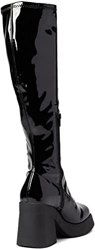 Steve Madden Women's Klarisa Fashion Boot, Black Patent, 8.5 | Image 4