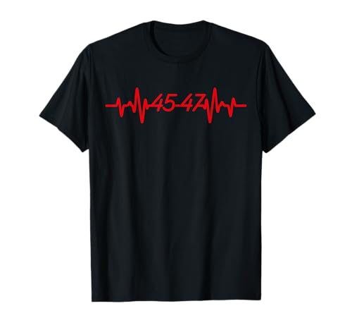 Heartbeat Number 45 Jersey 47th Anniversary 4th of July 2025 T-Shirt