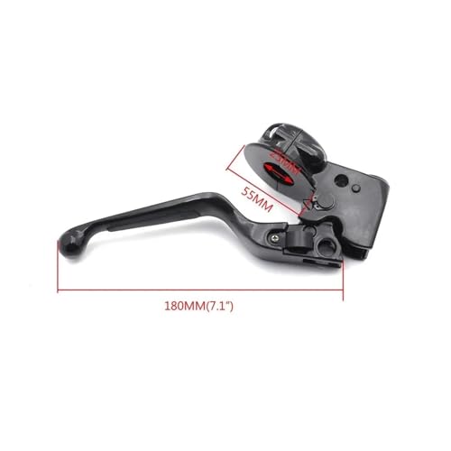 Levier d'embrayage moto de finition supérieure en cuir et vinyle pour Softail et Dyna - 2
