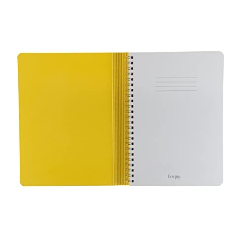 Cahier à spirales Fabriano Ecoqua A5 jaune carnet de notes à points