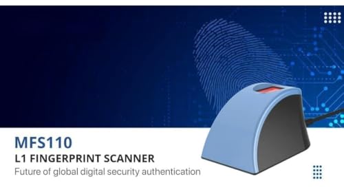 Image of SE Mart L1 Biometric Single Fingerprint Scanner | Aadhaar Authentication Device | Updated RD Service | High Securety and Fast scanning | Reliable and Durable