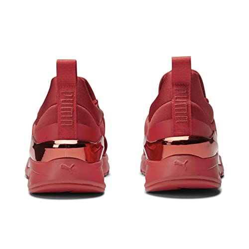 PUMA PUMA Women's Muse X5 Sneaker, High Risk Red-High Risk Red, 8