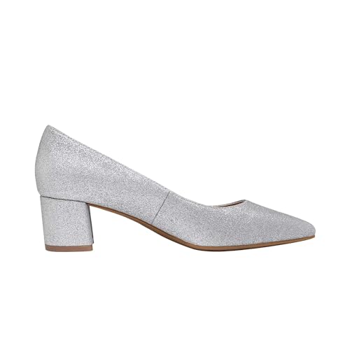 Image of DREAM PAIRS Women's Chunky Low Block Heels | 2 inch Chunky Block Heel, Closed Toe, Comfort Latex Padded Insole, Light TPR Sole, Working, Dress, Wedding Pumps Shoes
