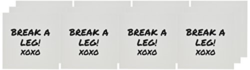 3Drose Break A Leg Xoxo Theater Actor Show Business Good Luck Message Note Greeting Cards, Set Of 12 (Gc_195571_2) #TOP2