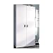 HABITMOBEL Armario Auxiliar Escobero Multiusos 2 Puertas. Alto 190cm. Patas Regulables Antihumedad