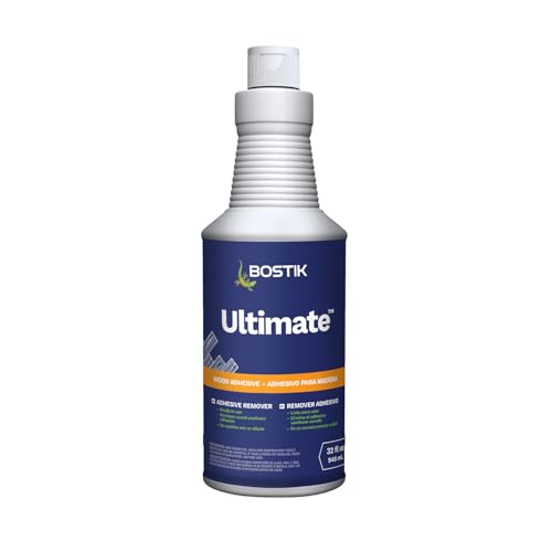 BOSTIK Ultimate 32fl/oz Adhesive Remover – Low Odor, Biodegradable, Water-Rinseable Formula for Removing Wet & Cured Urethane Adhesive from Wood & Hard Surfaces | 1 Squeeze Bottle