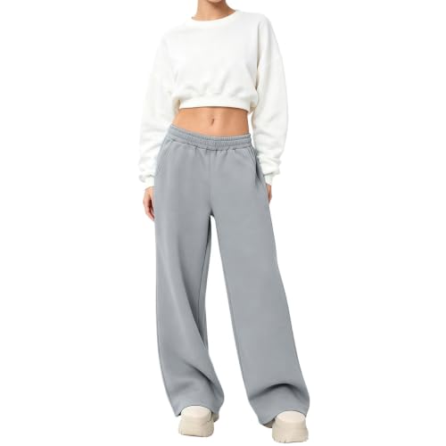 Women's Wide Leg Sweatpants Low Rise Lightweight Sweatpants Lounge Pants - image 6