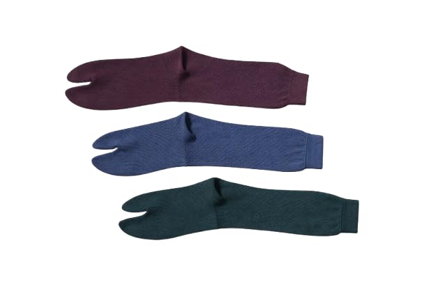 PRIDE SALES Tabi Socks, Cotton Split Toe Ankle Length Socks, Pack of 3, Multiple Colors, Soft & Breathable Fabric, Stretchable Free Size for Adults-image-0