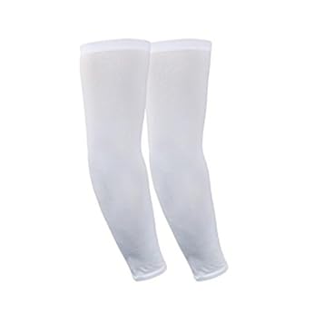 Motoway Perfect Universal Size Arm Sleeve for Bikers/Cyclist White