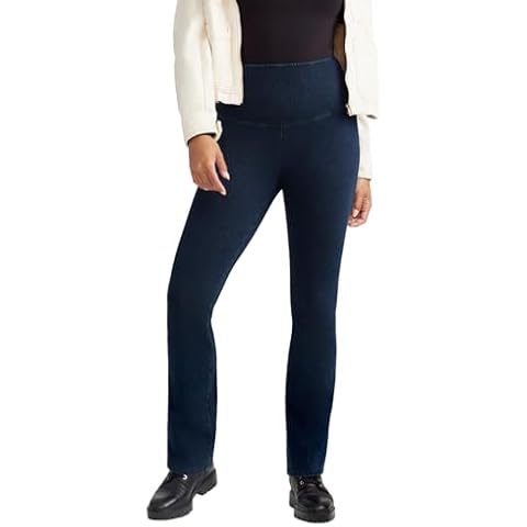 Yummie Women's Denim Boot Cut Shaping Leggings, True Indigo, L Cover