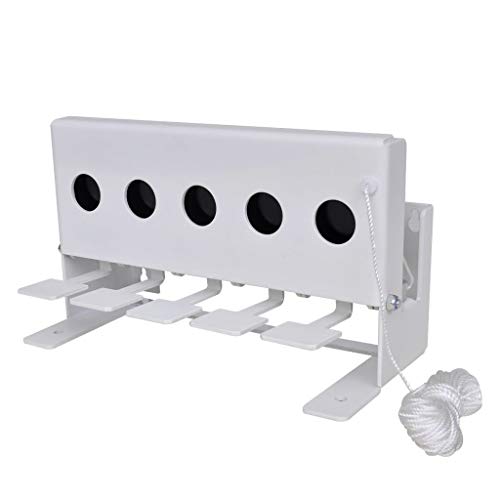 Tidyard Blanco de Tiro para Biatlón Entrenamiento o Práctica de Disparos,con 5 Agujeros y Cordón de Reinicio,26,5x13,5x16cm