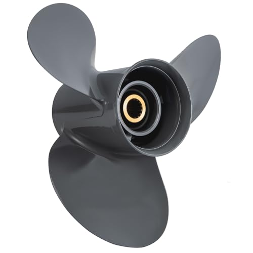 Image of Outboard Boat Propeller 13 1 /4x17 13 1 /2x15 13 3 /4x13 13x19 13x21 fit Honda Engines BFP60 BF75 /90 /100 /115 /130HP 15 Spline Tooth Aluminum 3 Blades RH