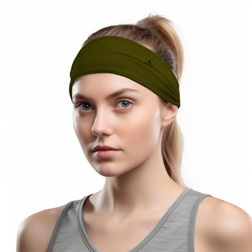Image of Duwoni Sports Headbands for Men, Moisture Wicking Workout Headband, Sweatband Headbands for Running,Cycling,Football,Yoga,Tennis,Hiking,Hairband for Women and Men