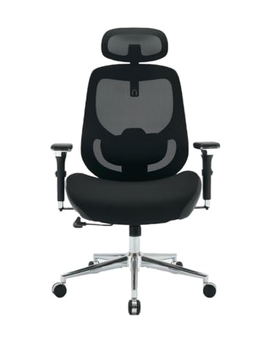 BOSMILLER TitanMax 750lbs Big and Tall Office Chair for Heavy People with Dual Lumbar Support, Oversize Ergonomic Desk Chair with 4D Armrests, Wide Thick Seat & 2D Headrest for 8-Hours Daliy Work