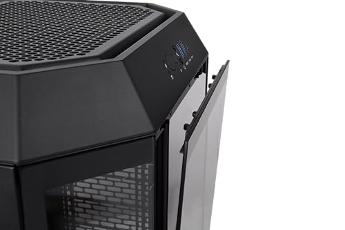 Image of Thermaltake Tower 300 Black Micro-ATX Case; 2x140mm CT Fan Included; Support Up to 420mm Radiator; Optional Chassis Stand Kit Allows Horizontal Display; CA-1Y4-00S1WN-00; 3 Year Warranty