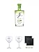 Produktbild G' Vine Floraison Gin Frankreich 0,7 Liter + Citadelle Ballon GIN Glas 1 Stück + Citadelle Ballon GIN Glas 1 Stück + Schiefer Glasuntersetzer eckig ca. 9,5 cm Ø 2 Stück