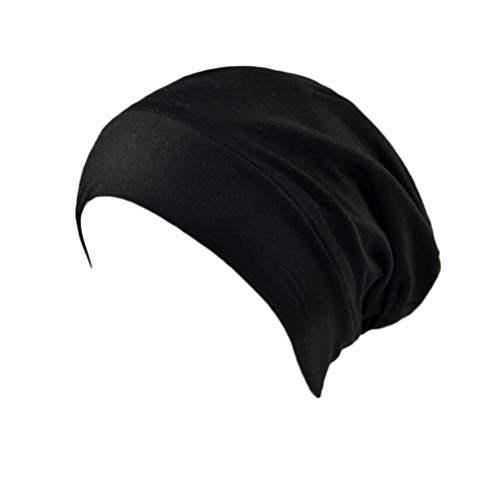 Bettli Satin Lined Slouchy Beanie Cap Bamboo Outer for Sleep,Shower