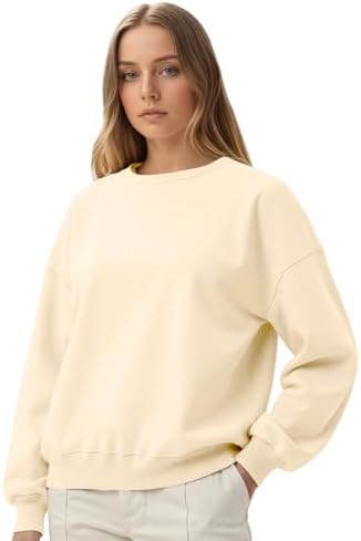 Women's Oversized Sweatshirt Crewneck Casual Loose Fit Pullover Tops Fall Winter Outfit Long Sleeve Sweater