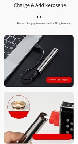 Encendedor recargable 2 en 1 Nunchuck de cobre miniatura 5