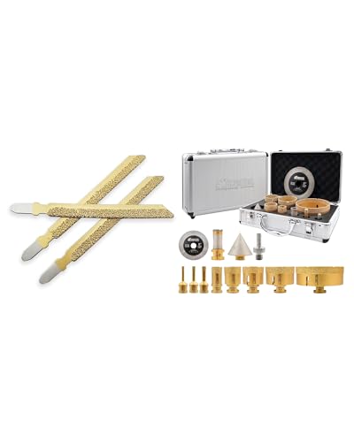Forets diamantés M14 et lames de scie sauteuse SHDIATOOL pour percer le grès cérame sans cassure