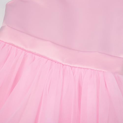 Image of JerrisApparel Flower Girls Dress Wedding Satin Dresses Princess Birthday Party Prom Ball Gown