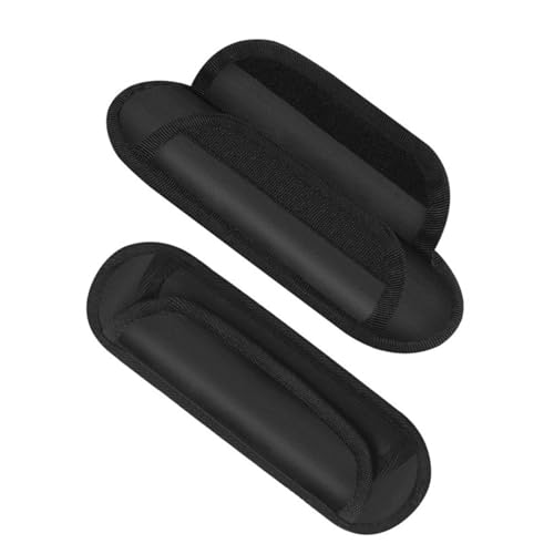 Preisvergleich Produktbild JINJUMEI 2 Stücke Abnehmbarer Schultergurt, Schultergurt Pad, Taschengurtpolster, Schwarze Rucksack-Schulterpolster, Schulterpolster für Reisetasche,Laptop, Umhängetasche,Kameratasche,Gitarrent...