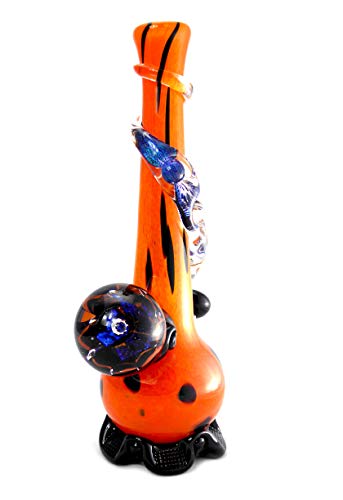 Noble Glass Edel Bong Handarbeit Bunte Dichro Marble Wasserpfeife Shisha ca. 35 cm – Bild 4