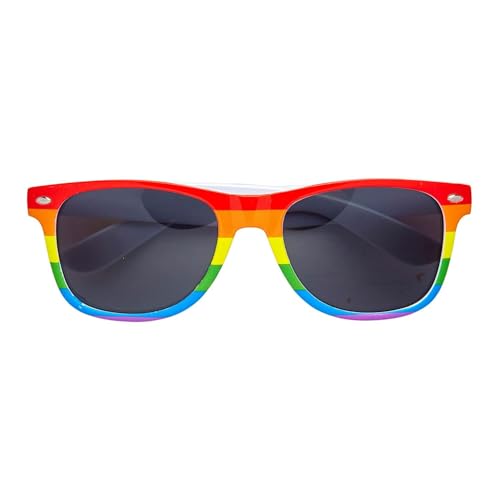 W WIDMANN MILANO Party Fashion 67291 - Brille Regenbogen, Christopher Street Day, Karneval, Mottoparty