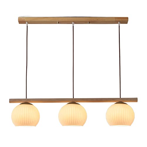 Lampe de suspension E26 en bois pour créer des souvenirs en famille