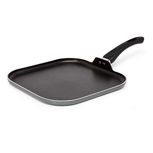 Ecolution Elements Griddle Pan Dishwasher Safe, Scratch Resistant, With Easy Food Release Interior, Even Heating Base, 11 Inch, Grey #TOP16