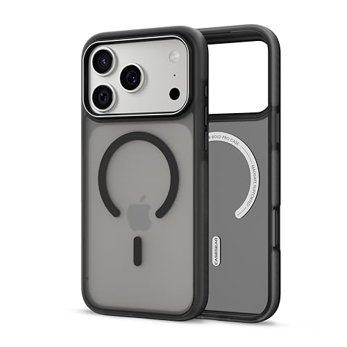 Image of CASEGEAR Bold Pro Back Cover Case Compatible with iPhone 17 Pro | 14.8 Feet Drop Protection | Compatible with MagSafe | 360 Complete Protection | Shockproof & Scratch Resistant | Black